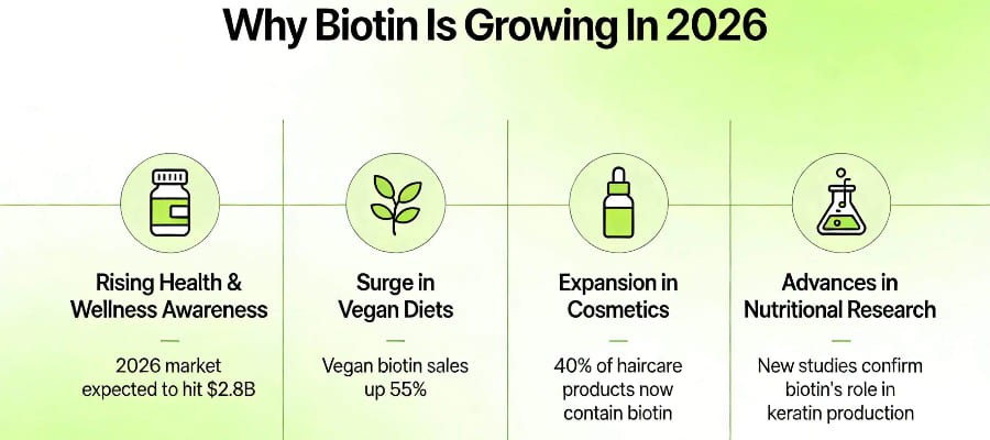 Why Biotin Is Growing In 2026 Why Biotin Is Growing In 2026